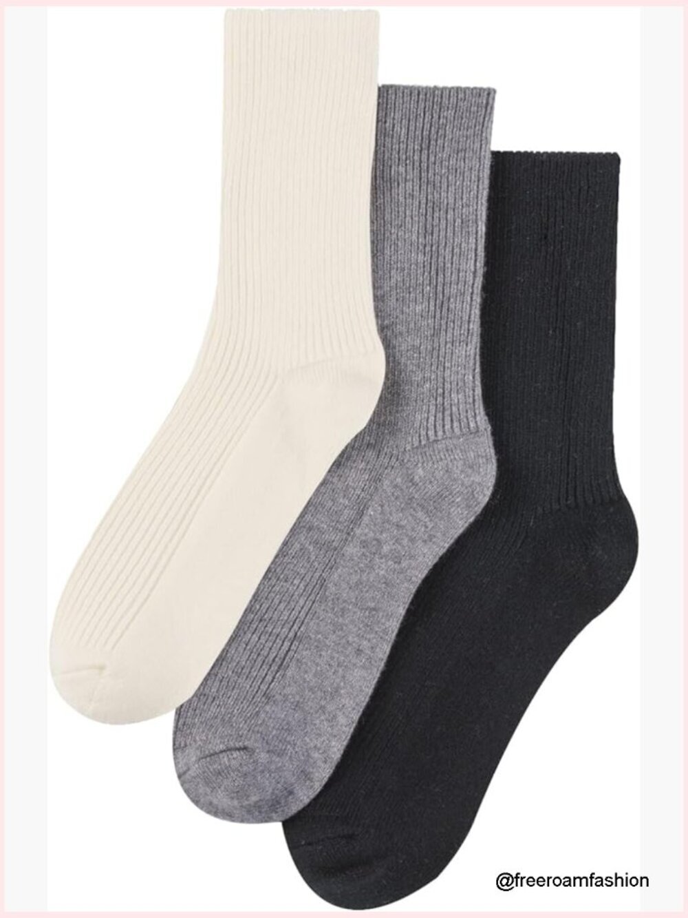 3 Pairs Super Soft Warm Cozy Winter Gift Crew Socks